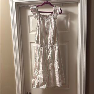 Fat Face Striped Kids Dress in pastel stripes, Girls 12/13, NWT